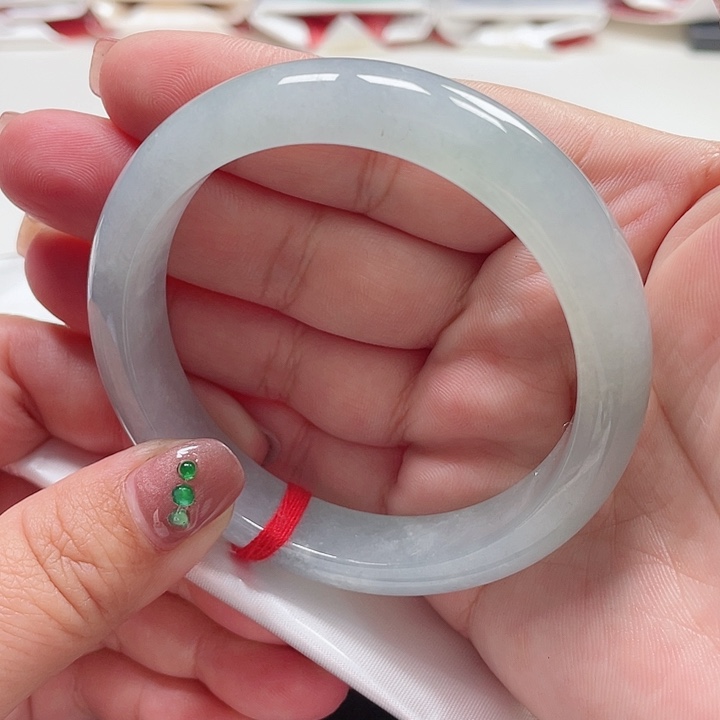 翡翠手镯未镶嵌缅甸翡翠手镯60圈