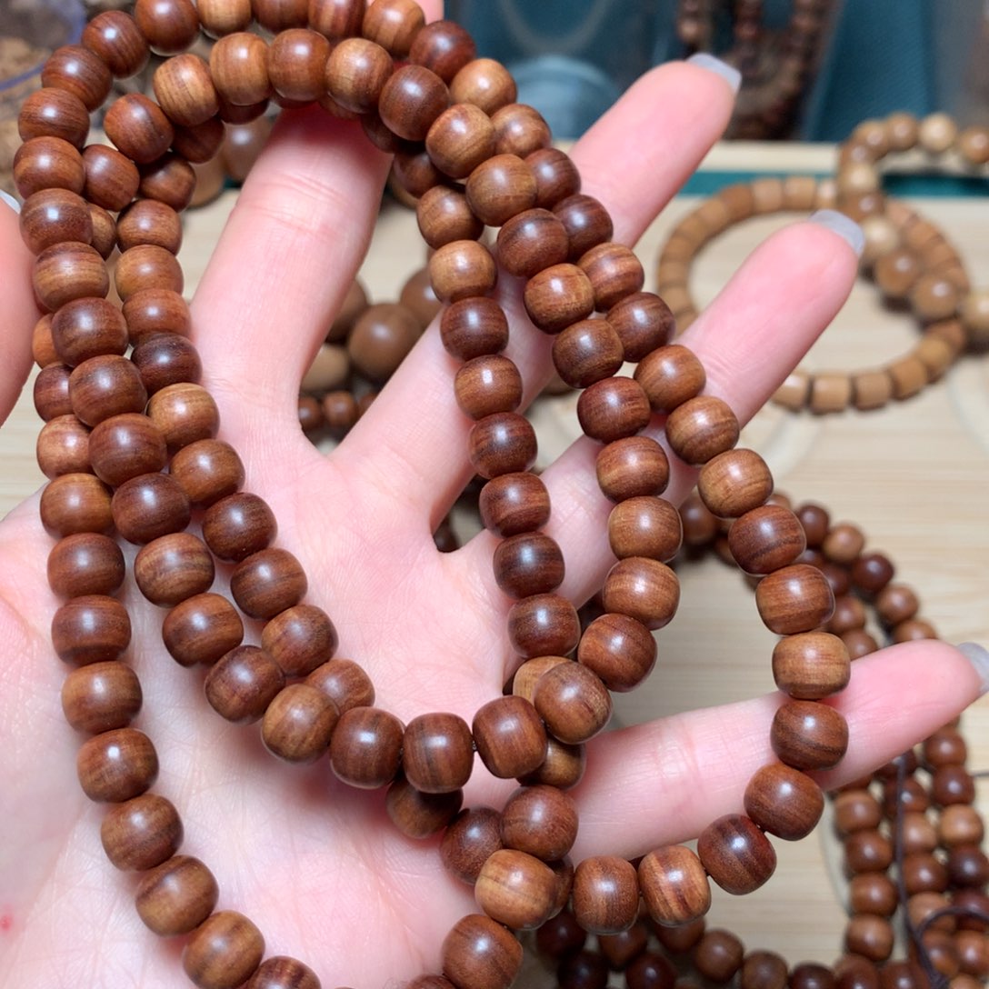 檀香木手串/手链?****略迈索尔老山檀7x8沉水