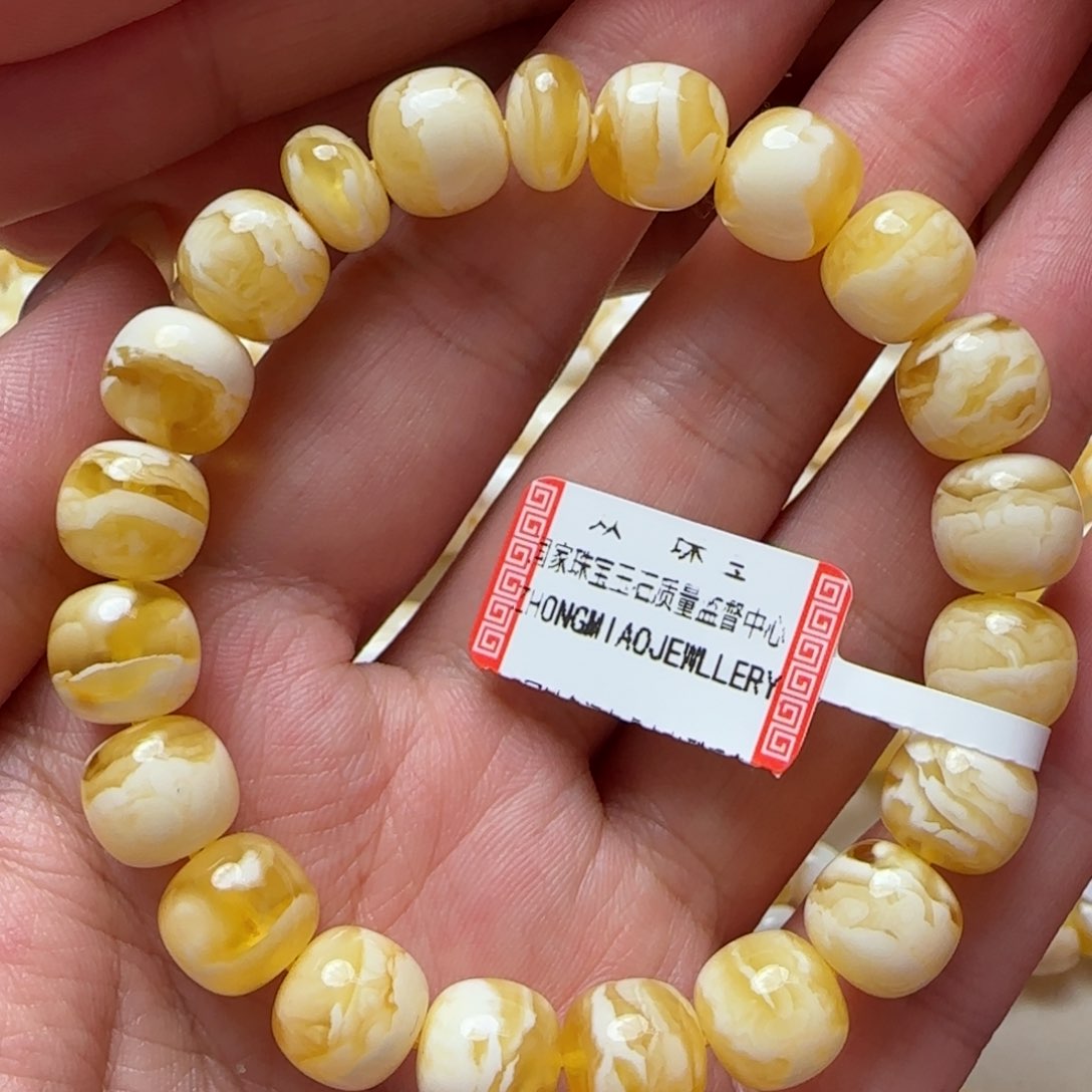 琥珀手链未镶嵌蜜蜡