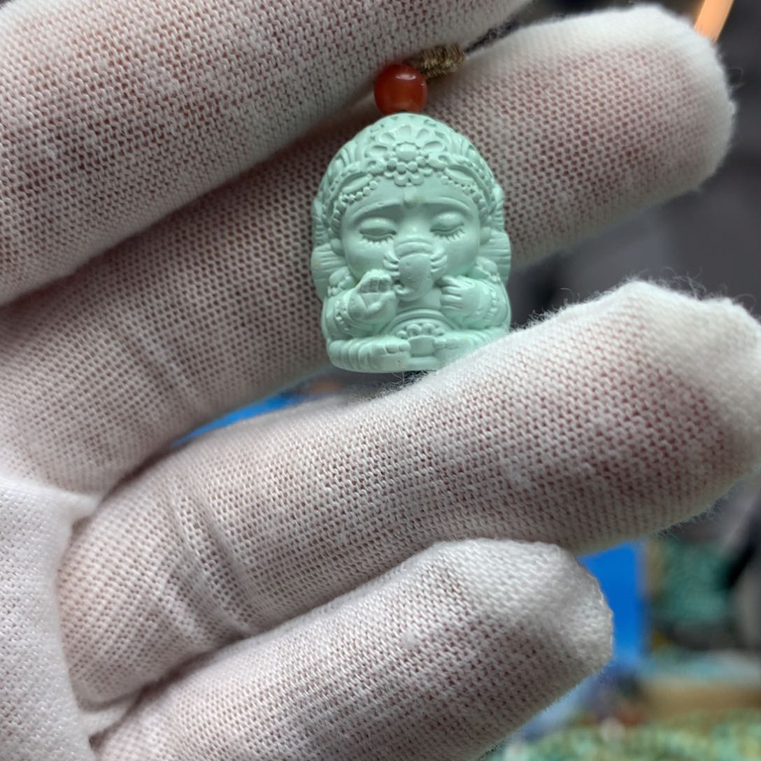 绿松石挂件未镶嵌