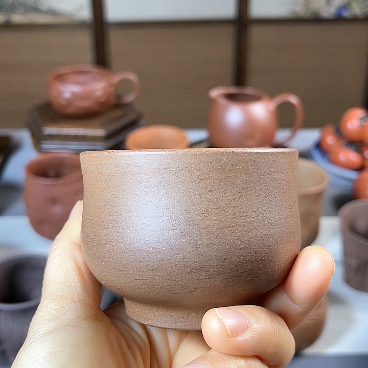 紫砂茶杯全手工主人杯容量140