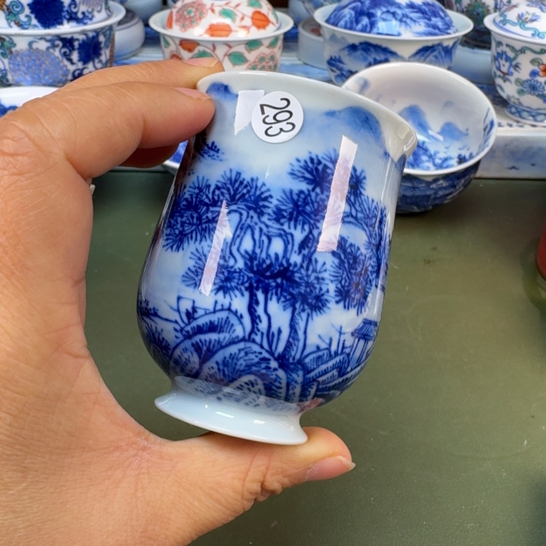 陶景德镇纯手绘茶具圆圆293