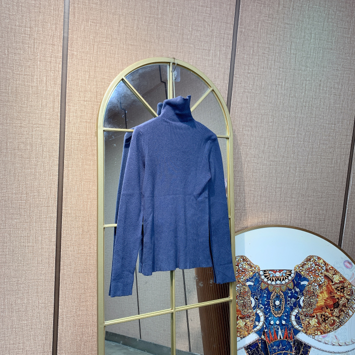 BR443孕妇蓝色针织衫90-150