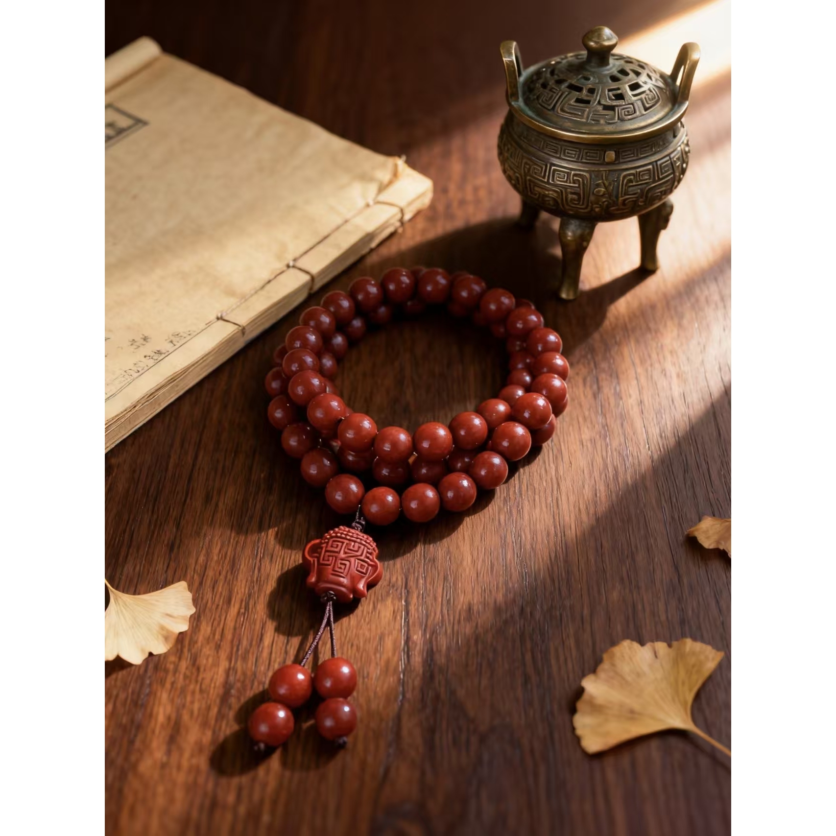 花蕊夫人四方吉祥项链女性国风非遗正品草本清新香装饰品古风