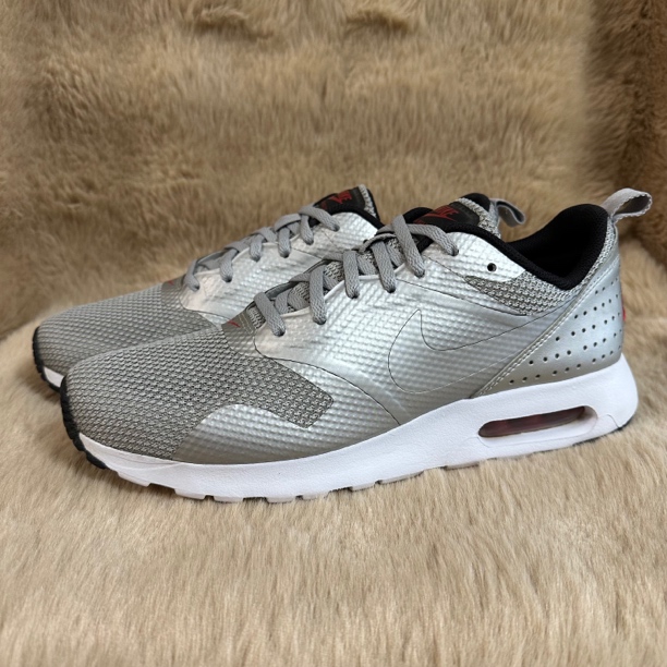 95新 NIKE/耐克 42.5码270/ Nike Air Max Tavas 减震 跑鞋 银色