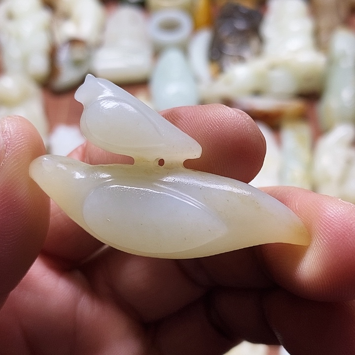 和田玉未镶嵌挂件