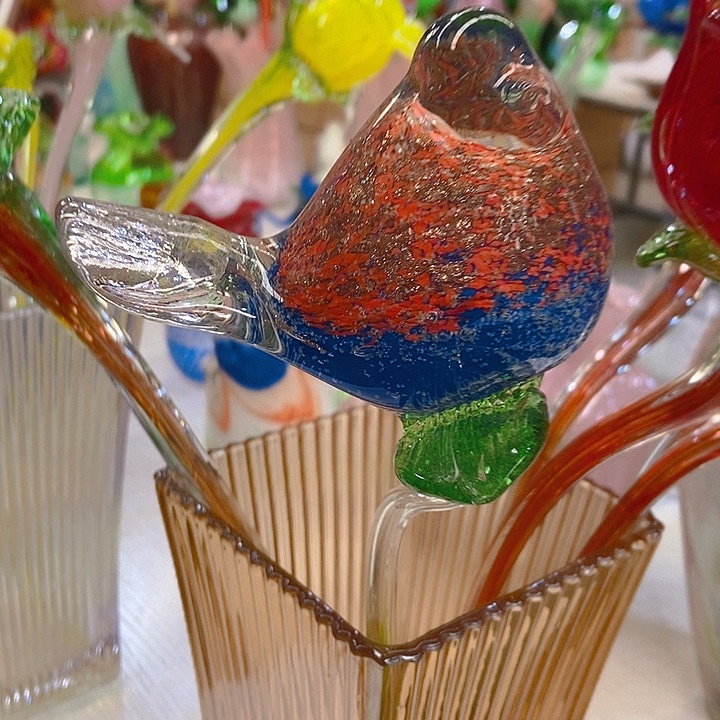 琉璃高度45厘米琉璃夜光小鸟