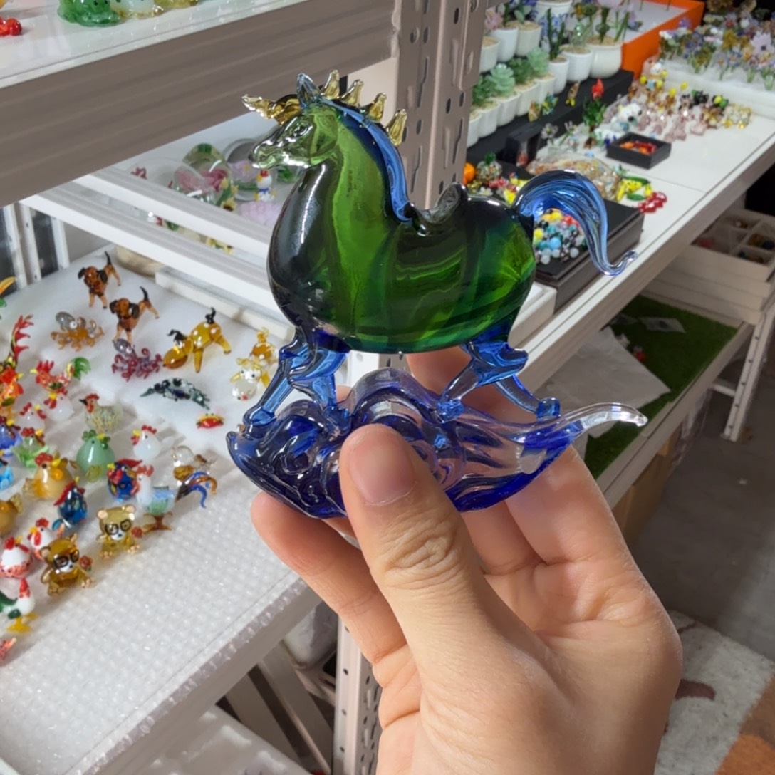 琉璃手工艺品唐马