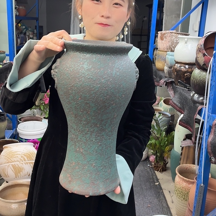 18×40 -粗陶花盆有孔-买买买