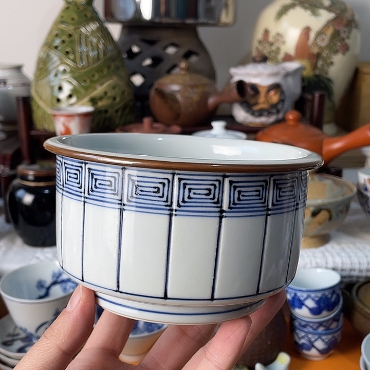 瓷片一个建水不错的好看