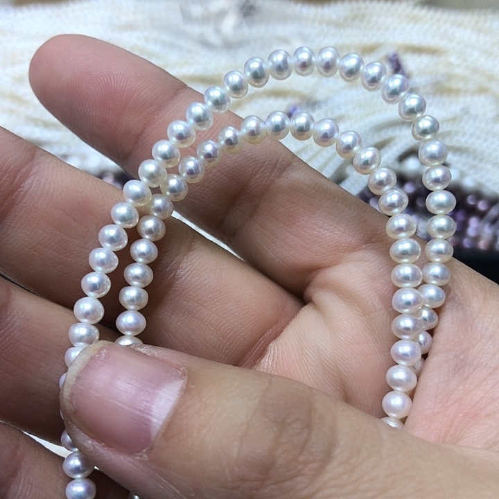 大理石锌合金天然小米链