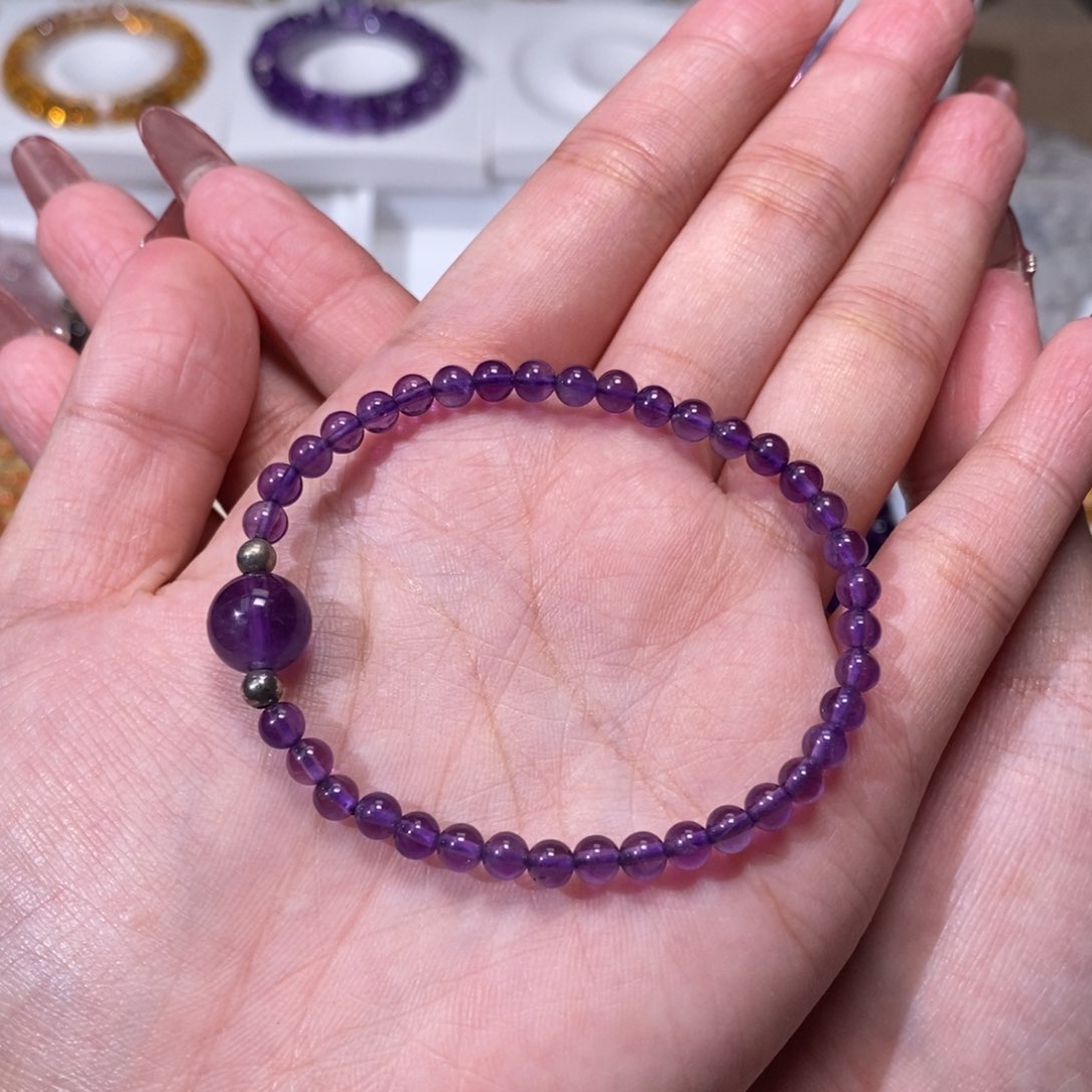 紫晶手链未镶嵌乌拉圭4m