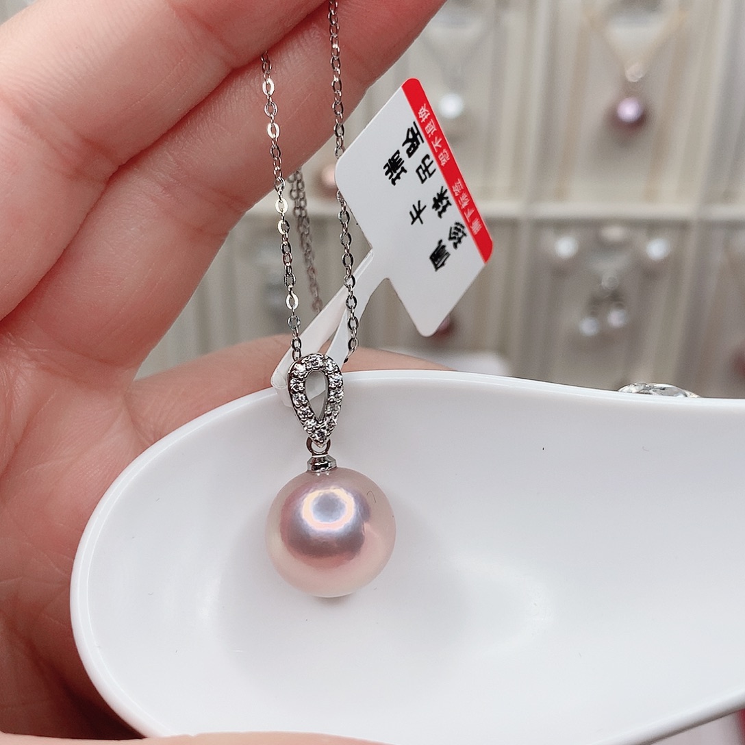 合金淡水珍珠吊坠(赠链)