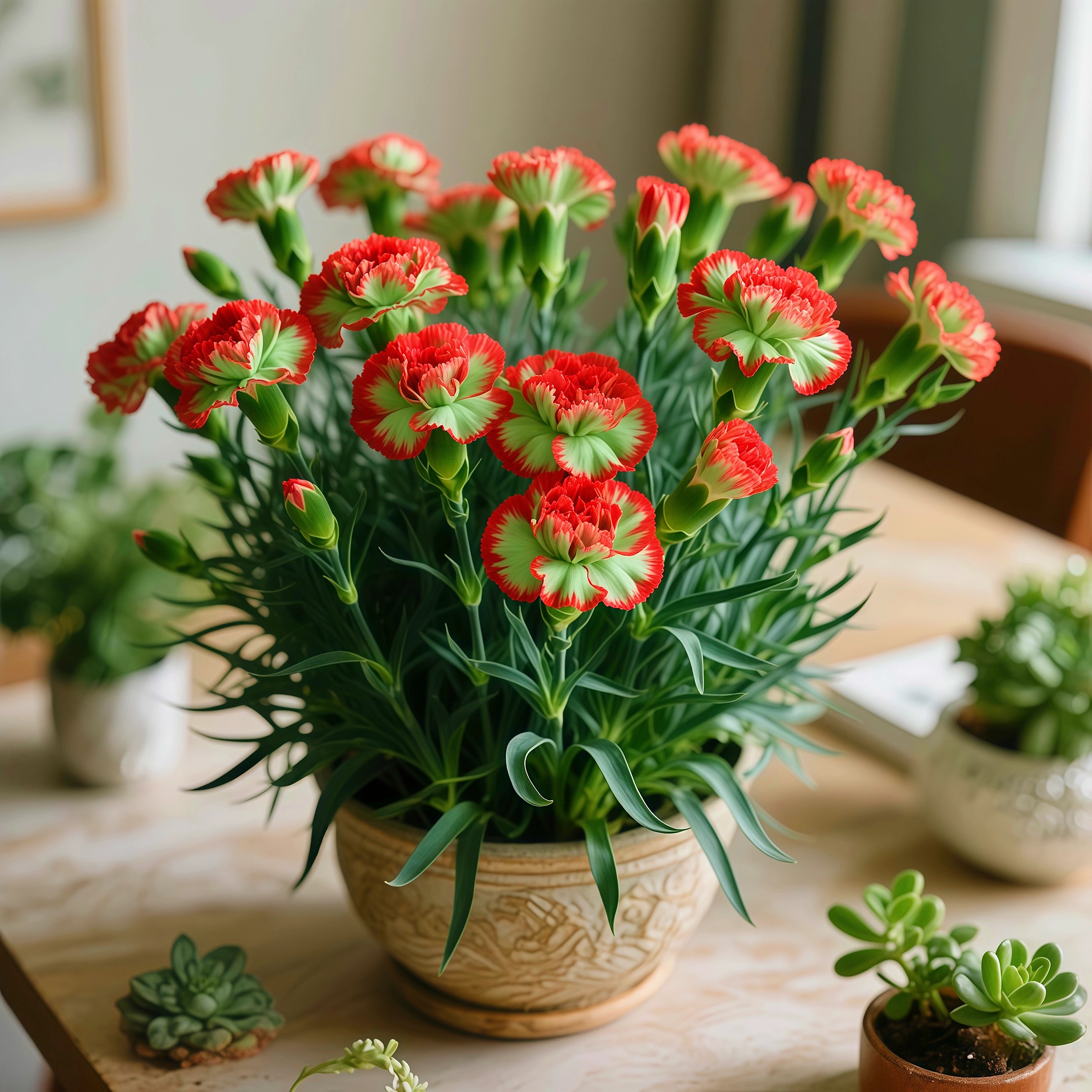 浓香型康乃馨种球易活花卉耐寒耐热大花绿植盆栽四季可种阳台客厅