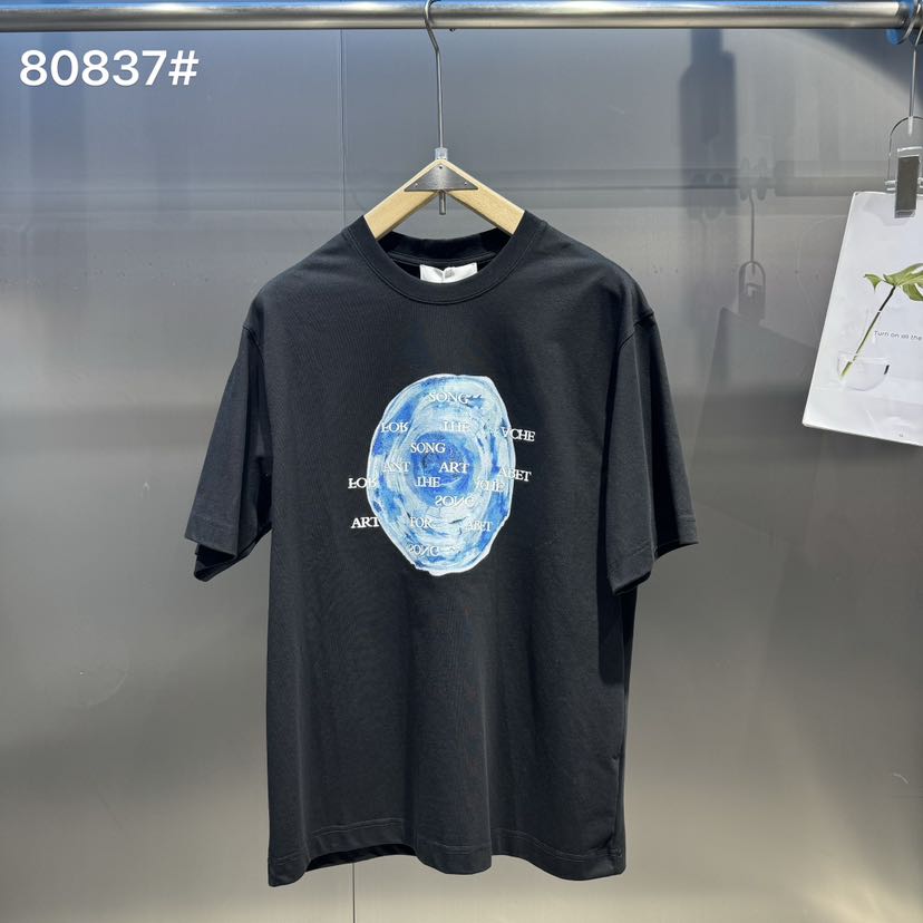 《黑色》小众设计时尚潮流短T-80837