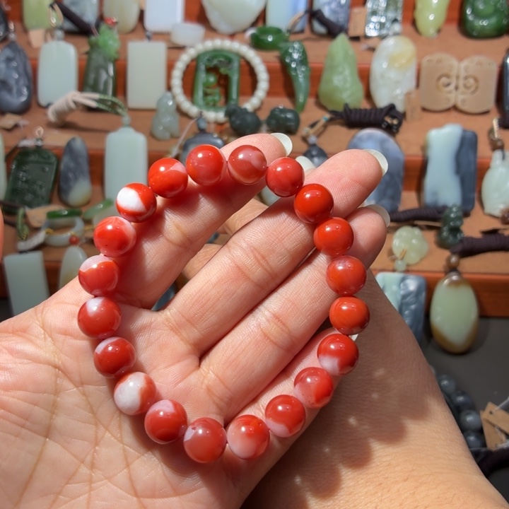 南红玛瑙未镶嵌颈饰