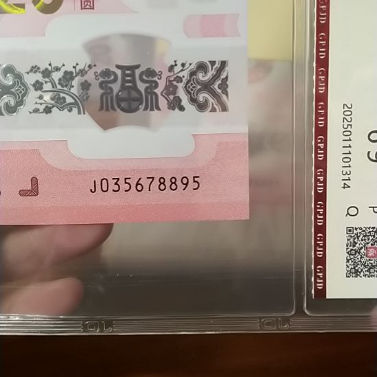 塑料蛇纪念钞 035678895 评级