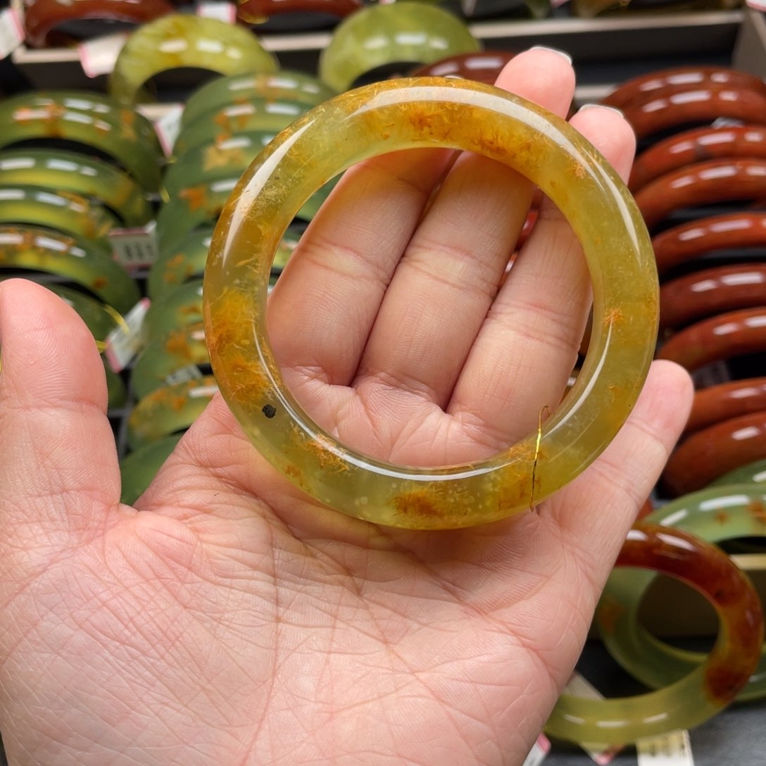 未镶嵌蛇纹石玉手镯