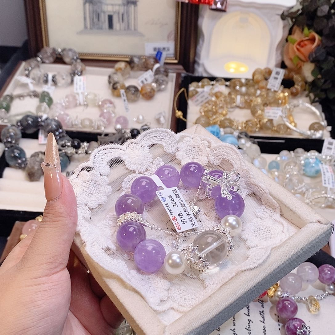 水晶手链未镶嵌离*谱