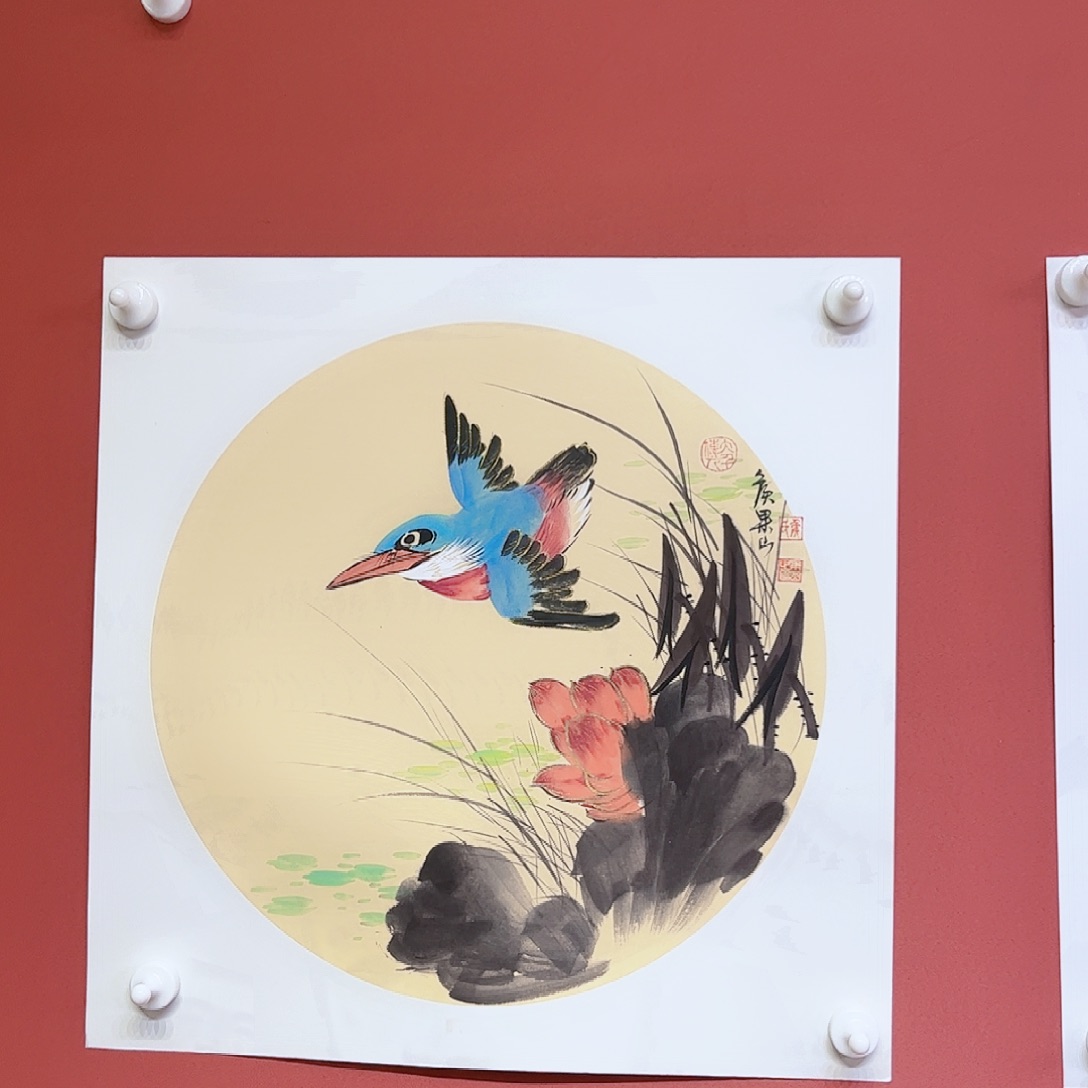 国画侯果山老师亲笔手绘作品朵 