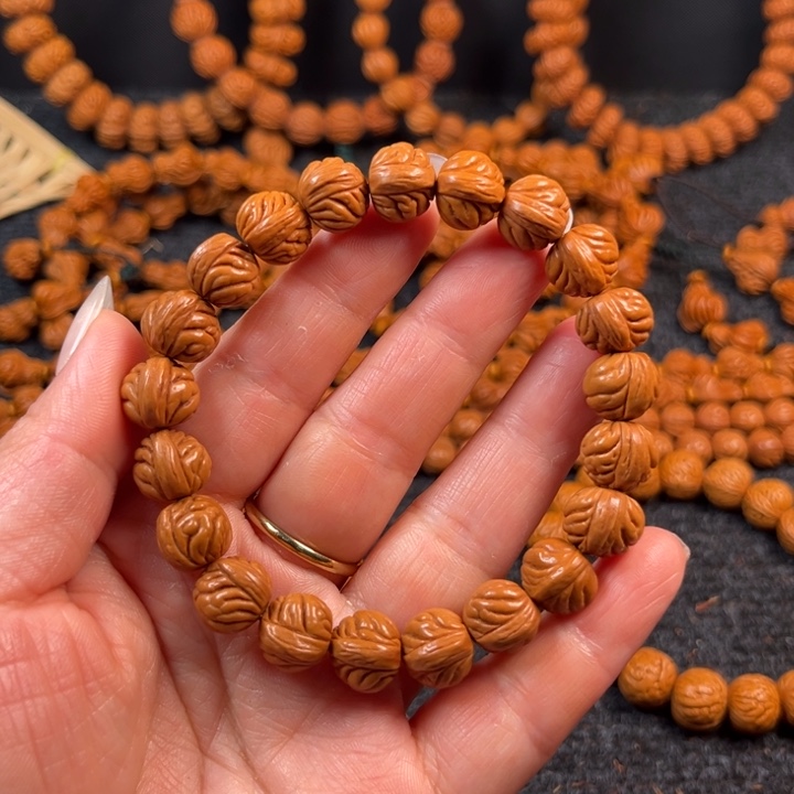 桃核吊坠G5链接手串