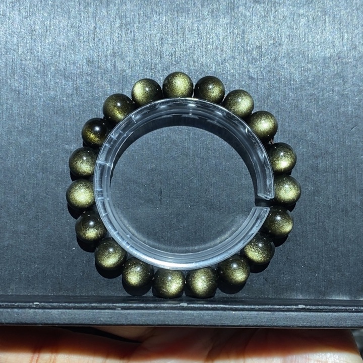 黑曜岩未镶嵌手链暖**阳