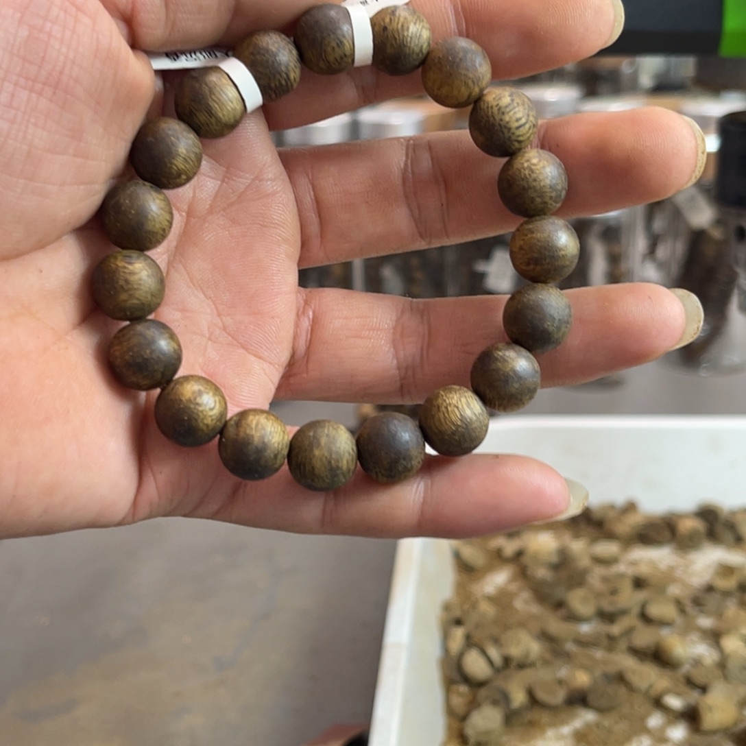 沉香手串奇楠沉香单圈11mm 多样性发一