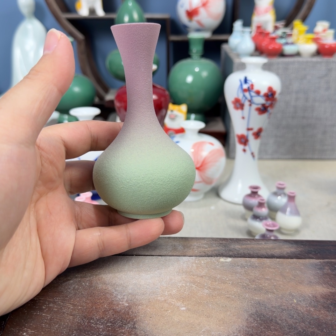 陶瓷手工小花器摆件