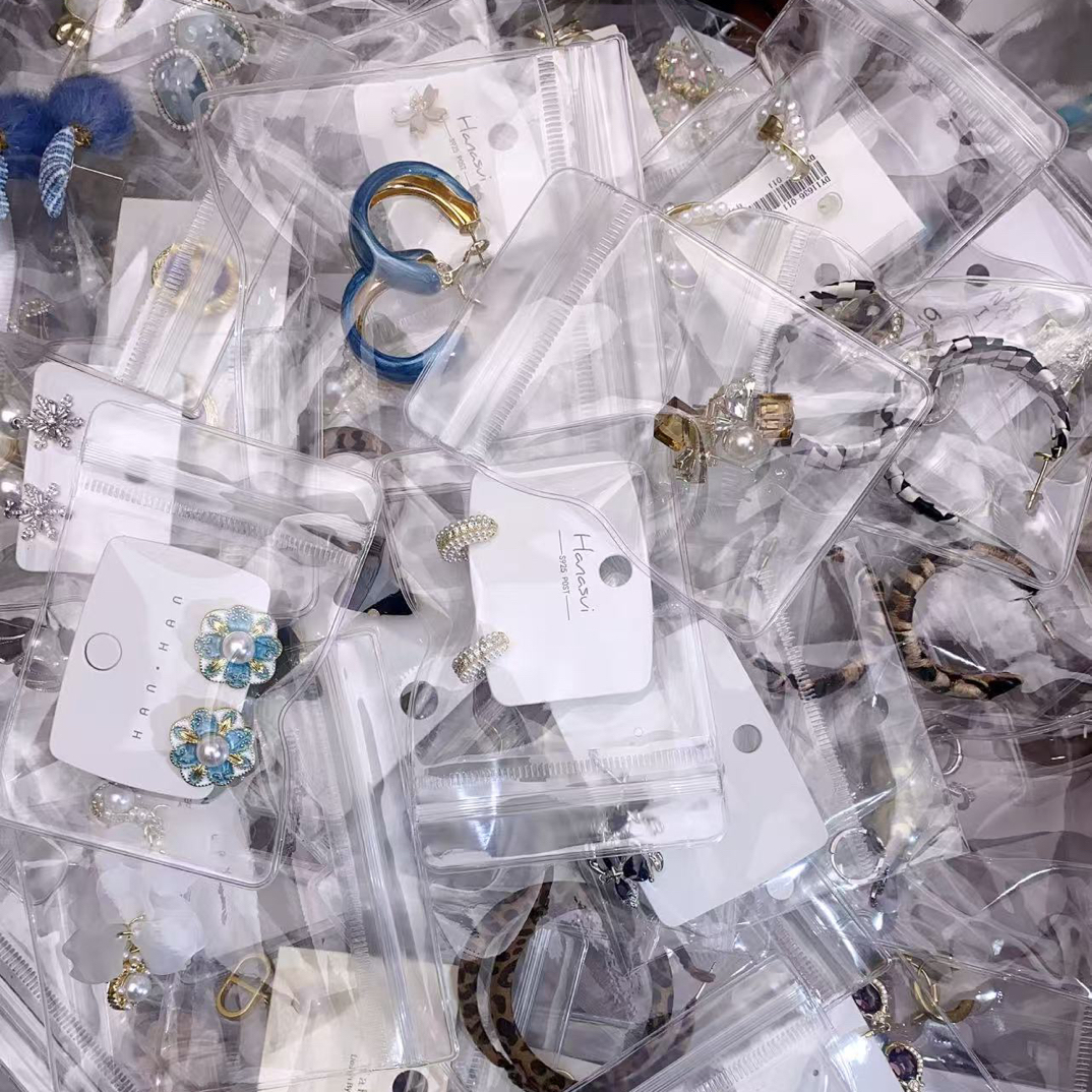 铜合金仿珍珠耳饰 尾货捡漏耳钉百搭白色手工星星/日月/云朵/宇宙