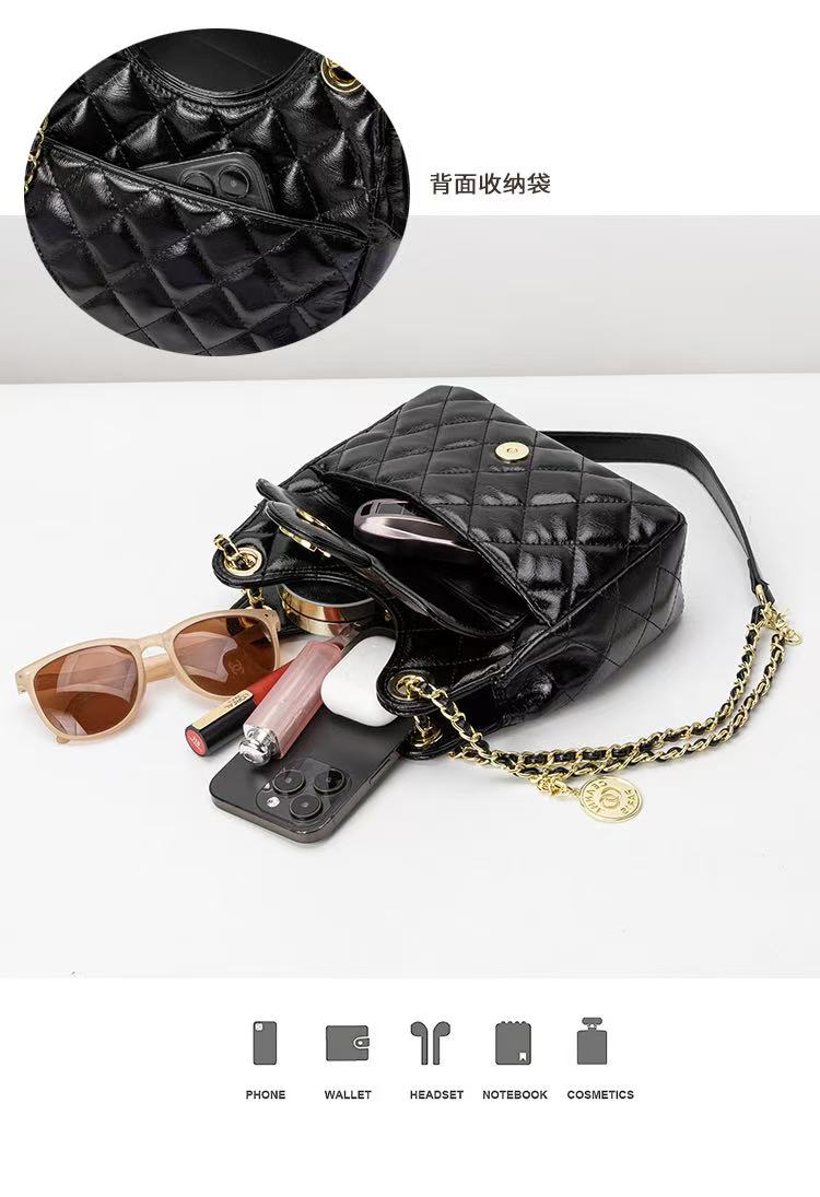 3小香风真皮包包气质百搭时尚轻奢网红斜跨肩包双肩