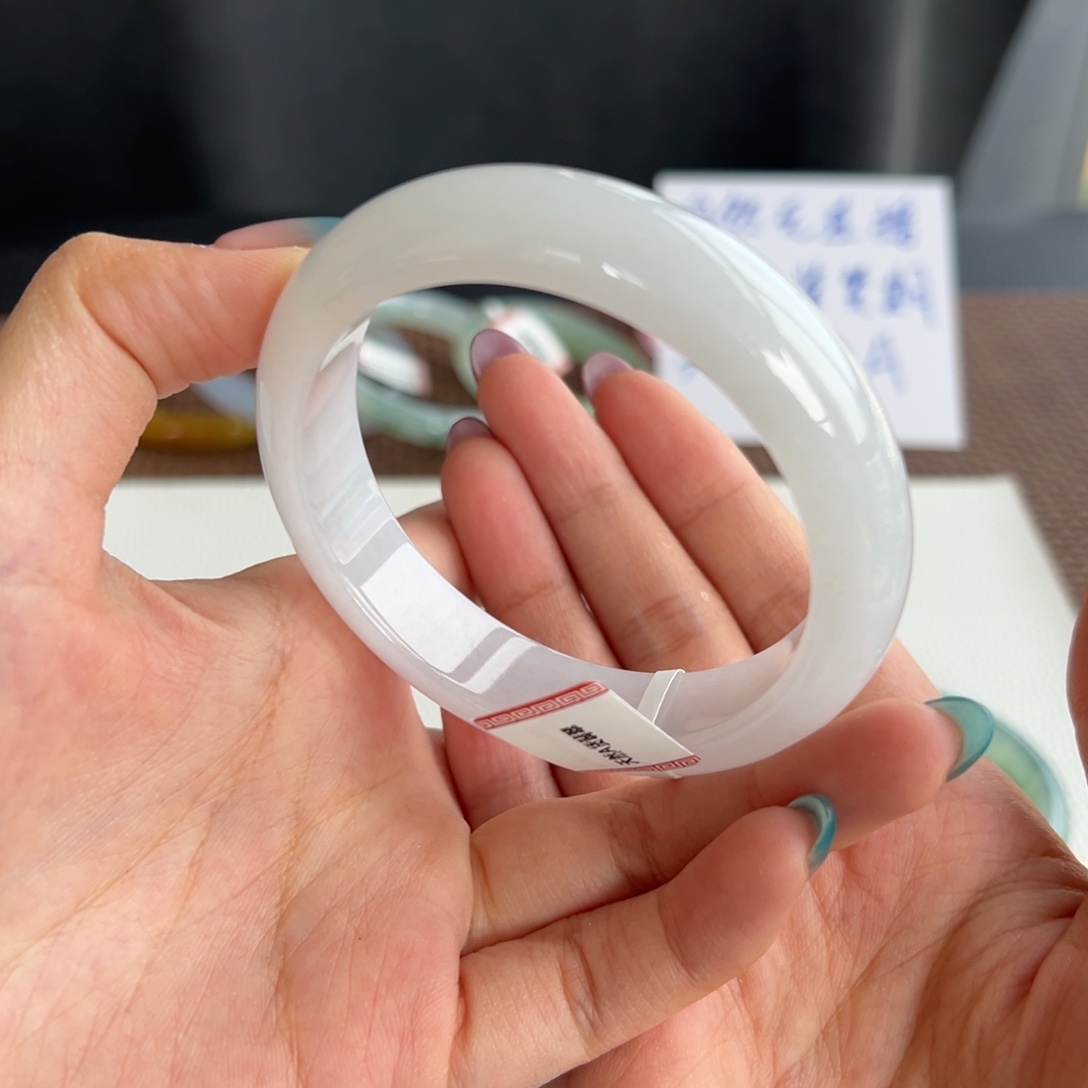 翡翠未镶嵌手镯23号 58