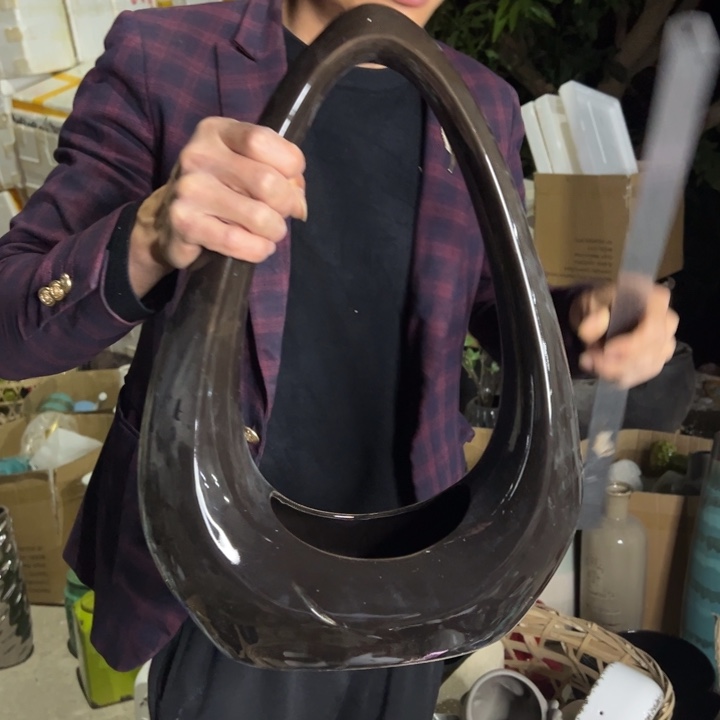 瓶高46宽30公分干裂微瑕