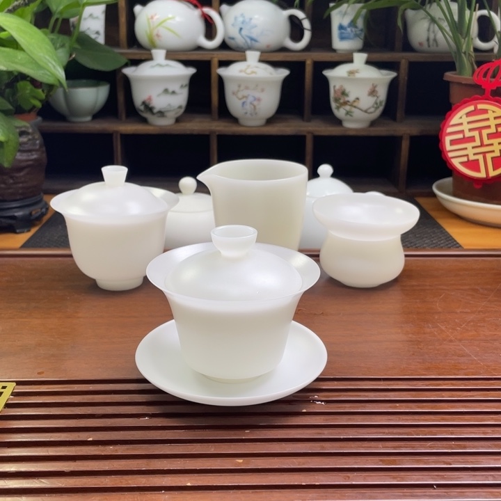 【闪购商品】踏***河德化白瓷盖碗88558888888