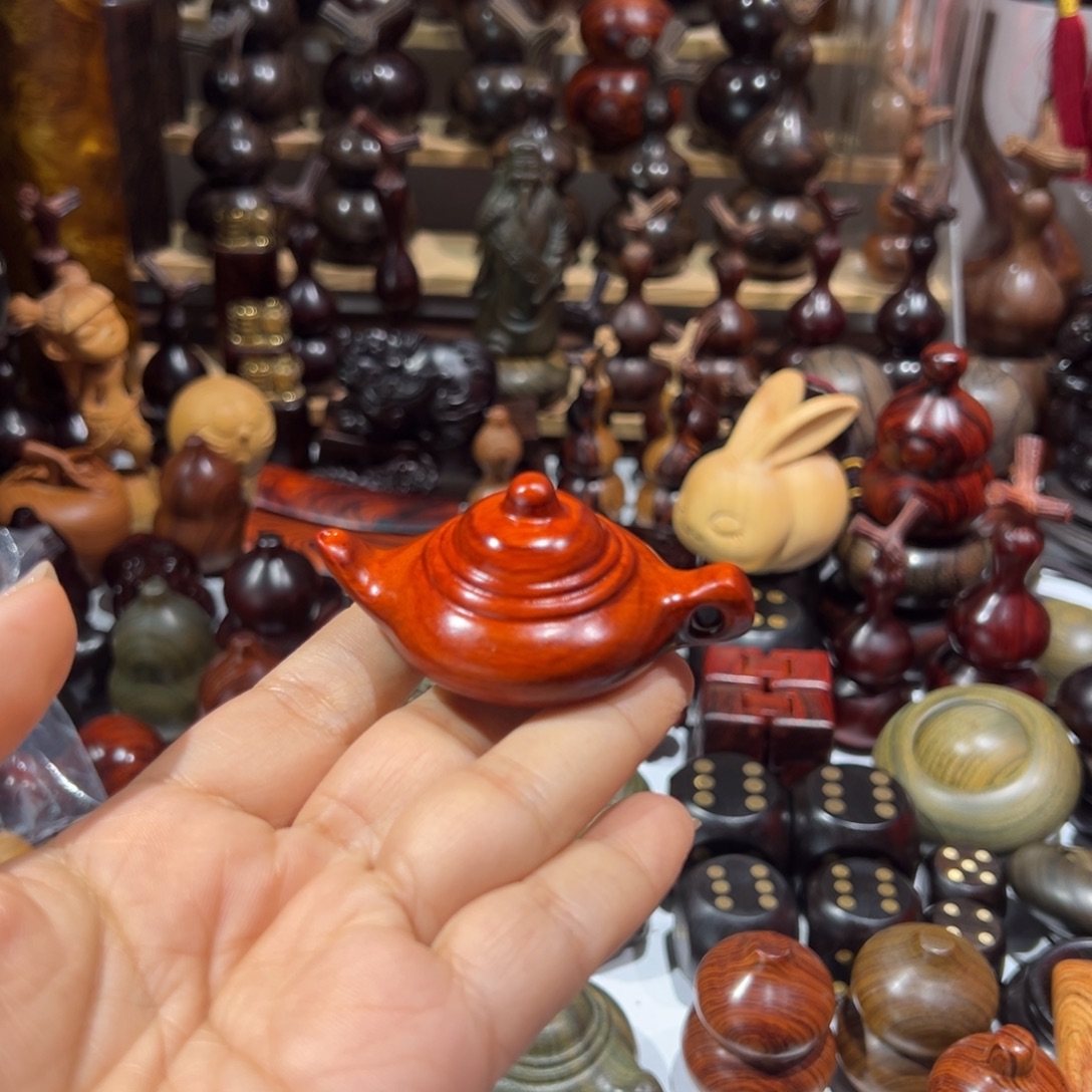 悟***弟香榧木东非紫檀把把壶