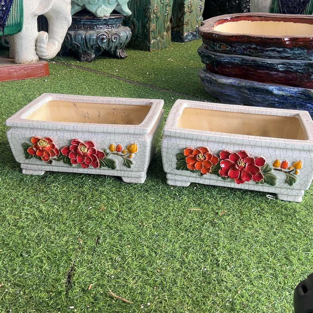 糊***年石湾盆石湾盆石湾盆放漏微瑕