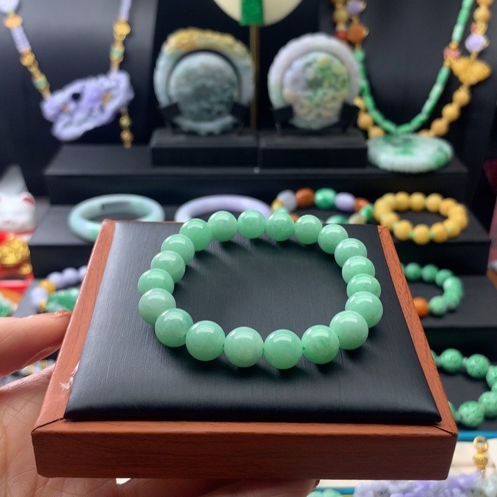 翡翠手链未镶嵌翡翠手串