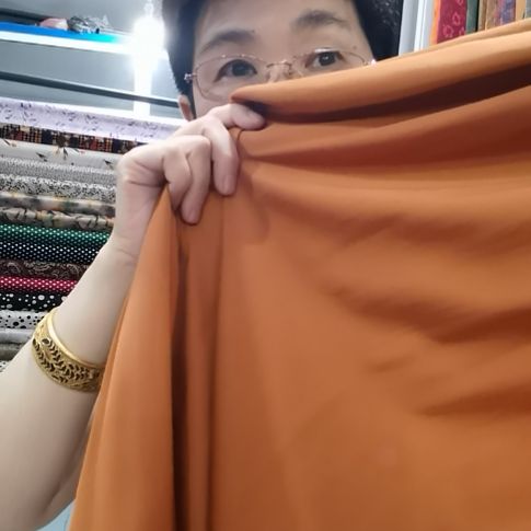 醋酸棉布料焦糖色1米