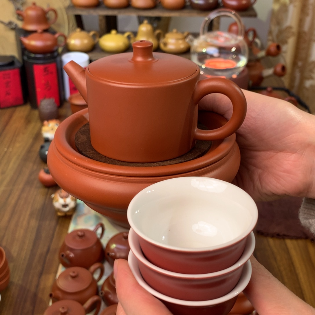 4.5寸壶承➕汉瓦壶120cc➕3大故宫红茶杯
