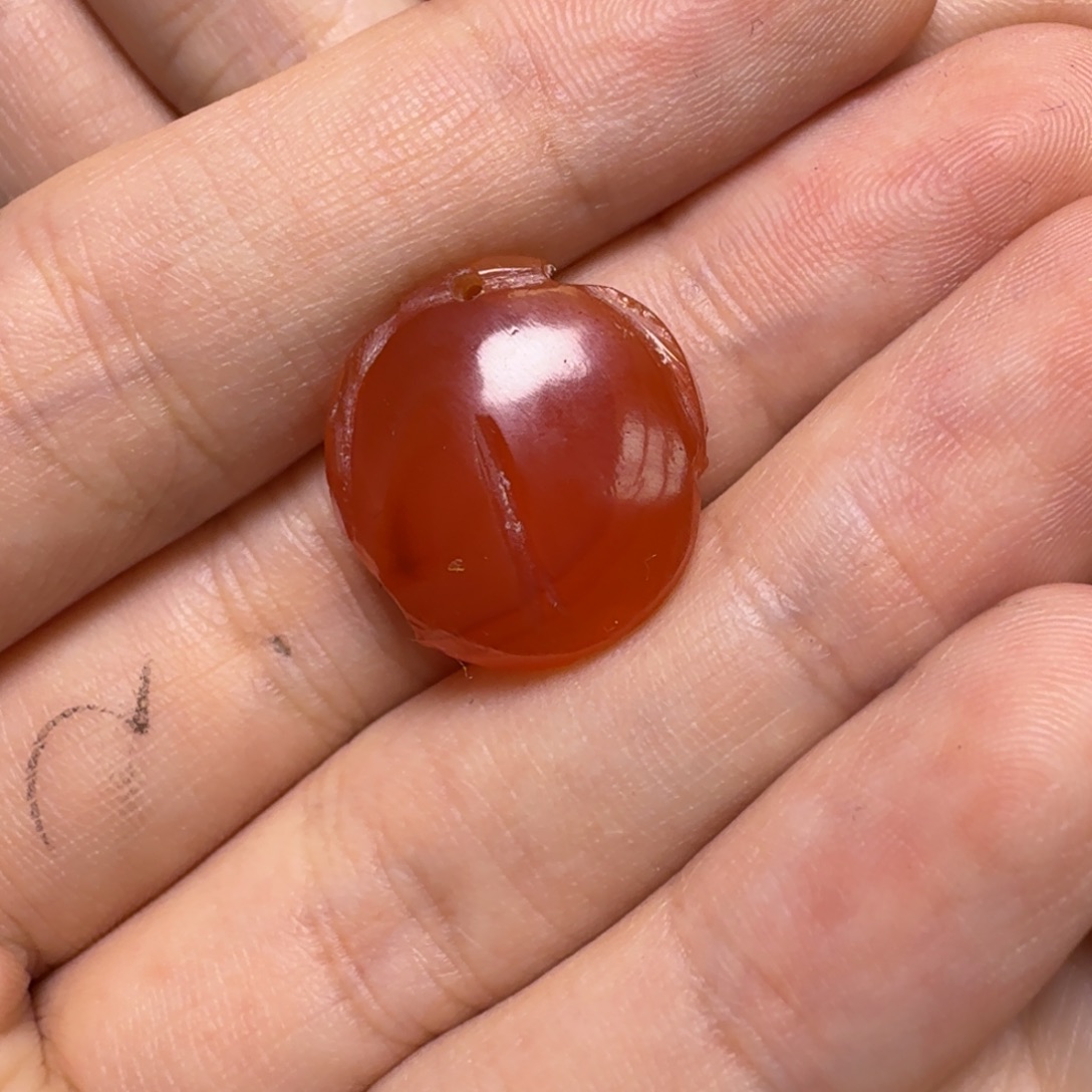 木***土玛瑙/玉髓未镶嵌颈饰吊坠