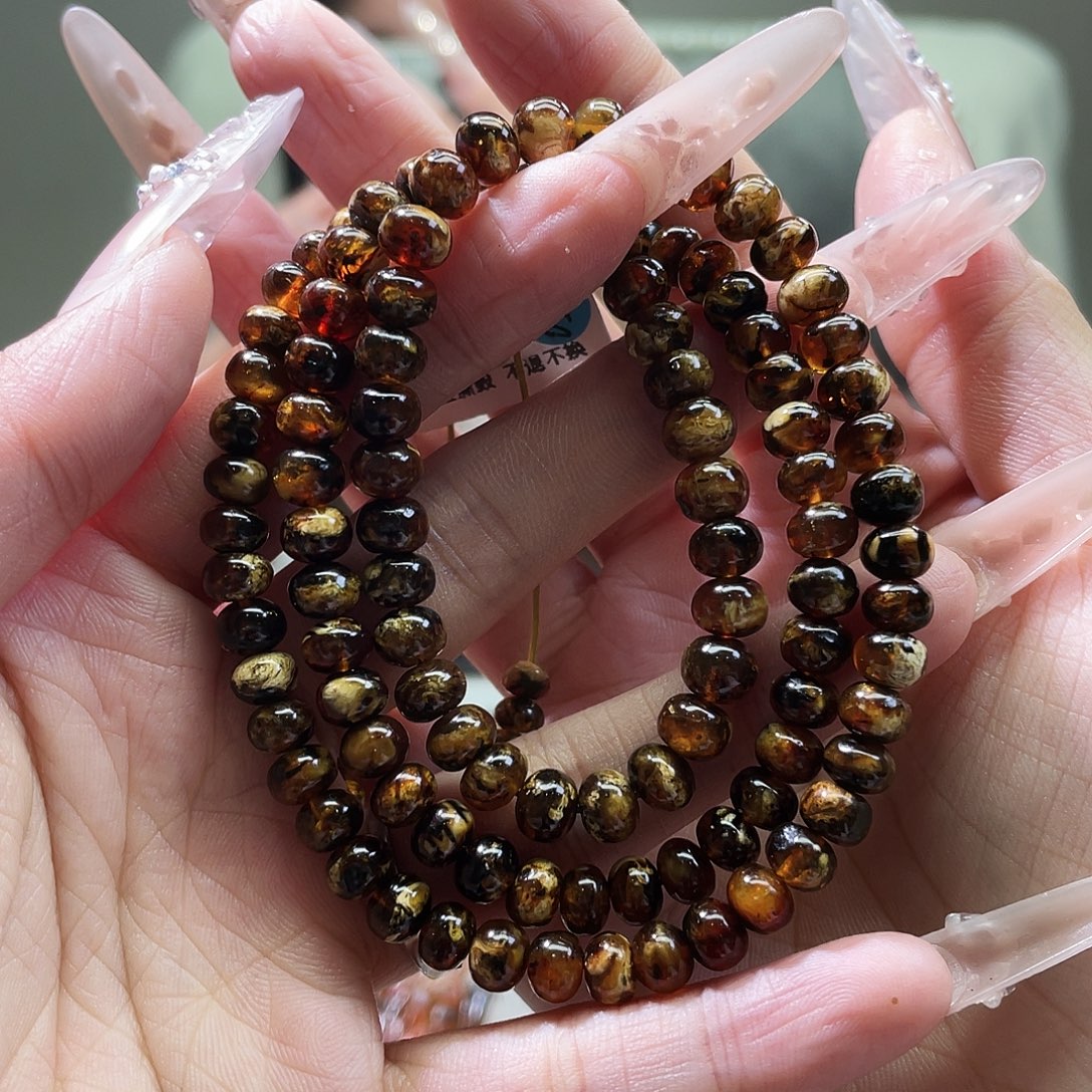 琥珀未镶嵌裸石6花珀