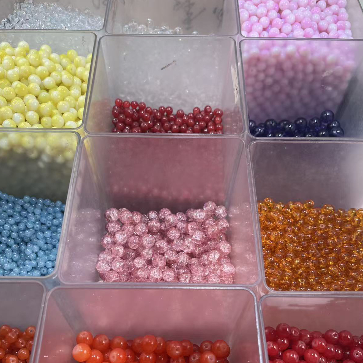 DIY琉璃珠琉璃手工diy串珠爆花润珠手工创意