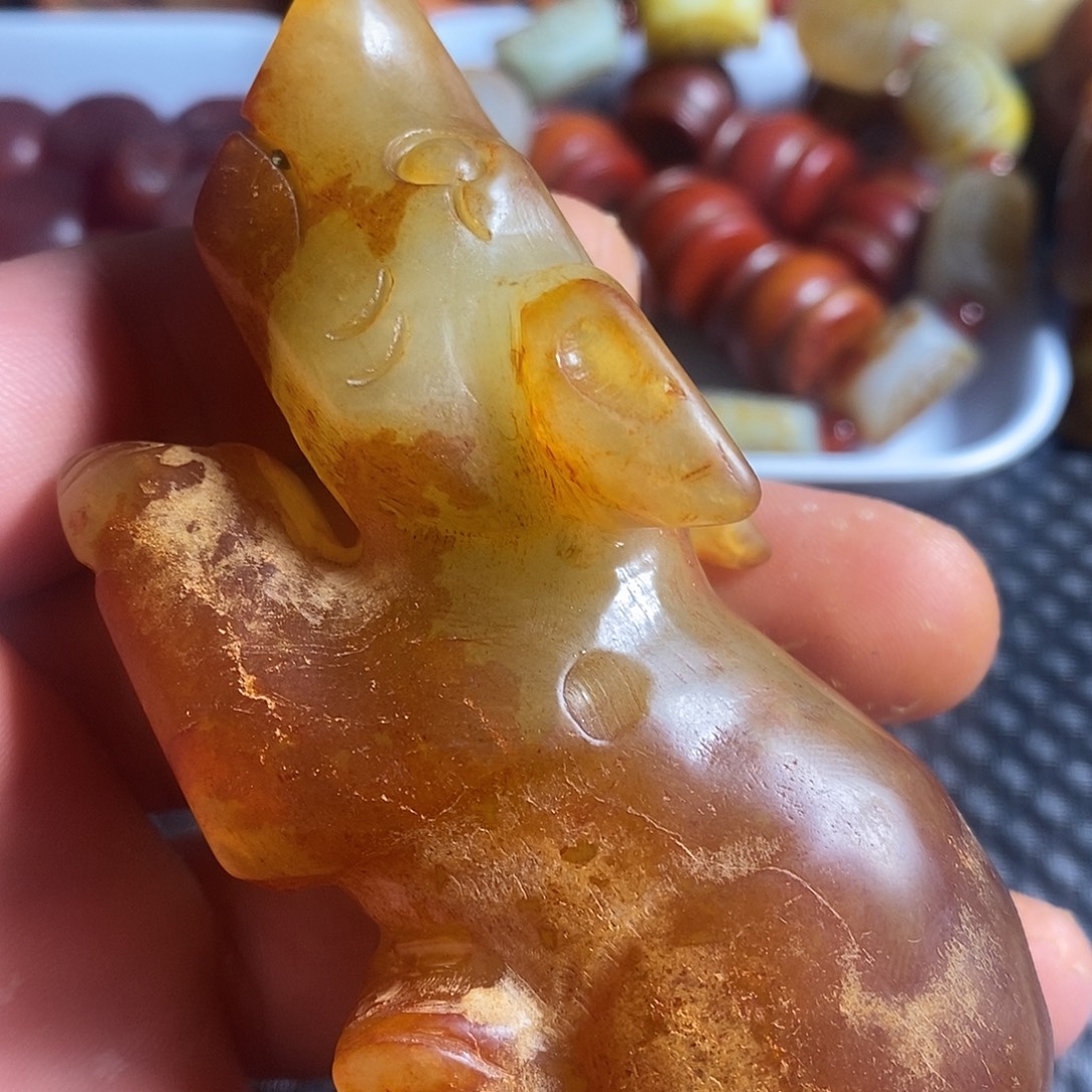 蛇纹石玉合金颈饰