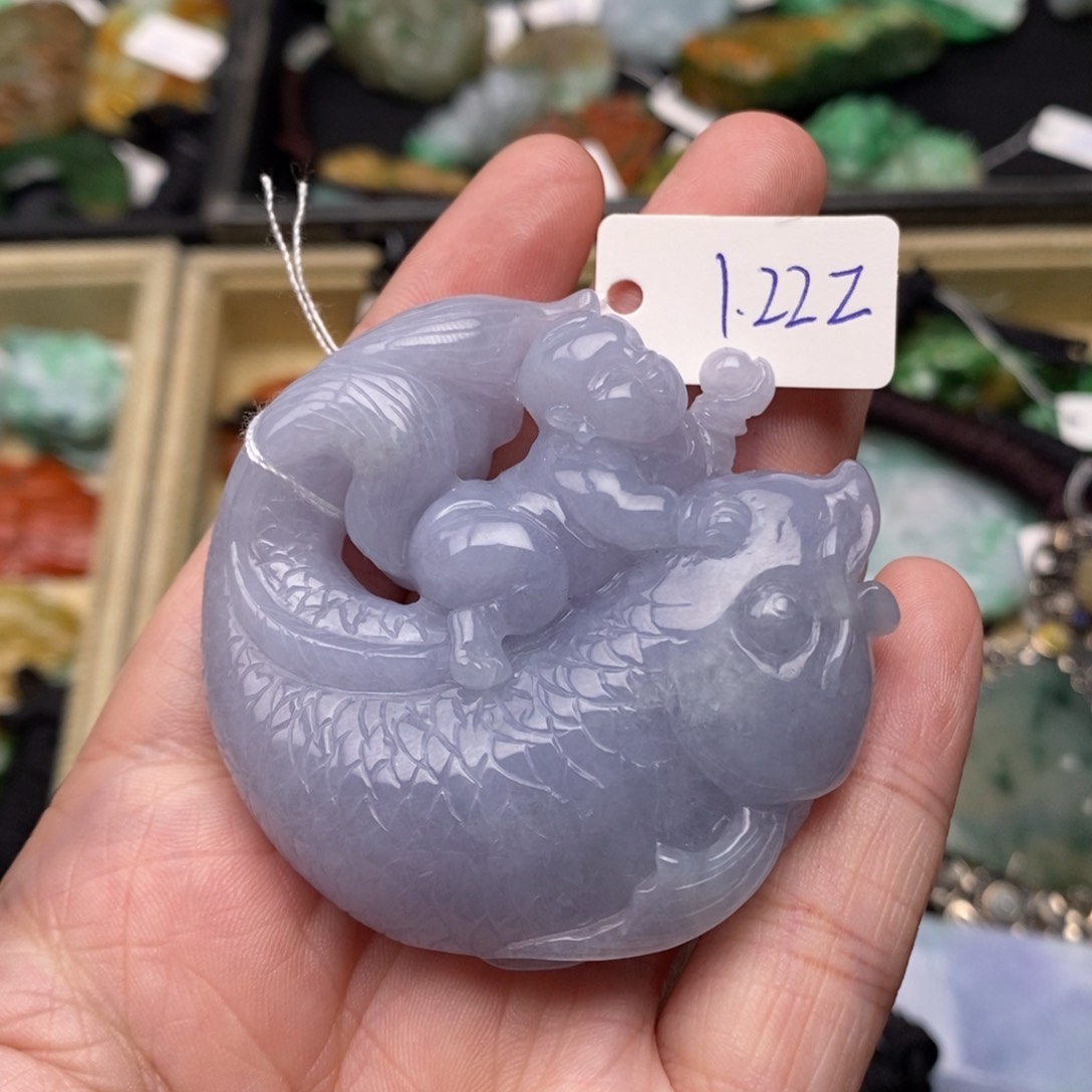 翡翠项链未镶嵌年画娃娃57号