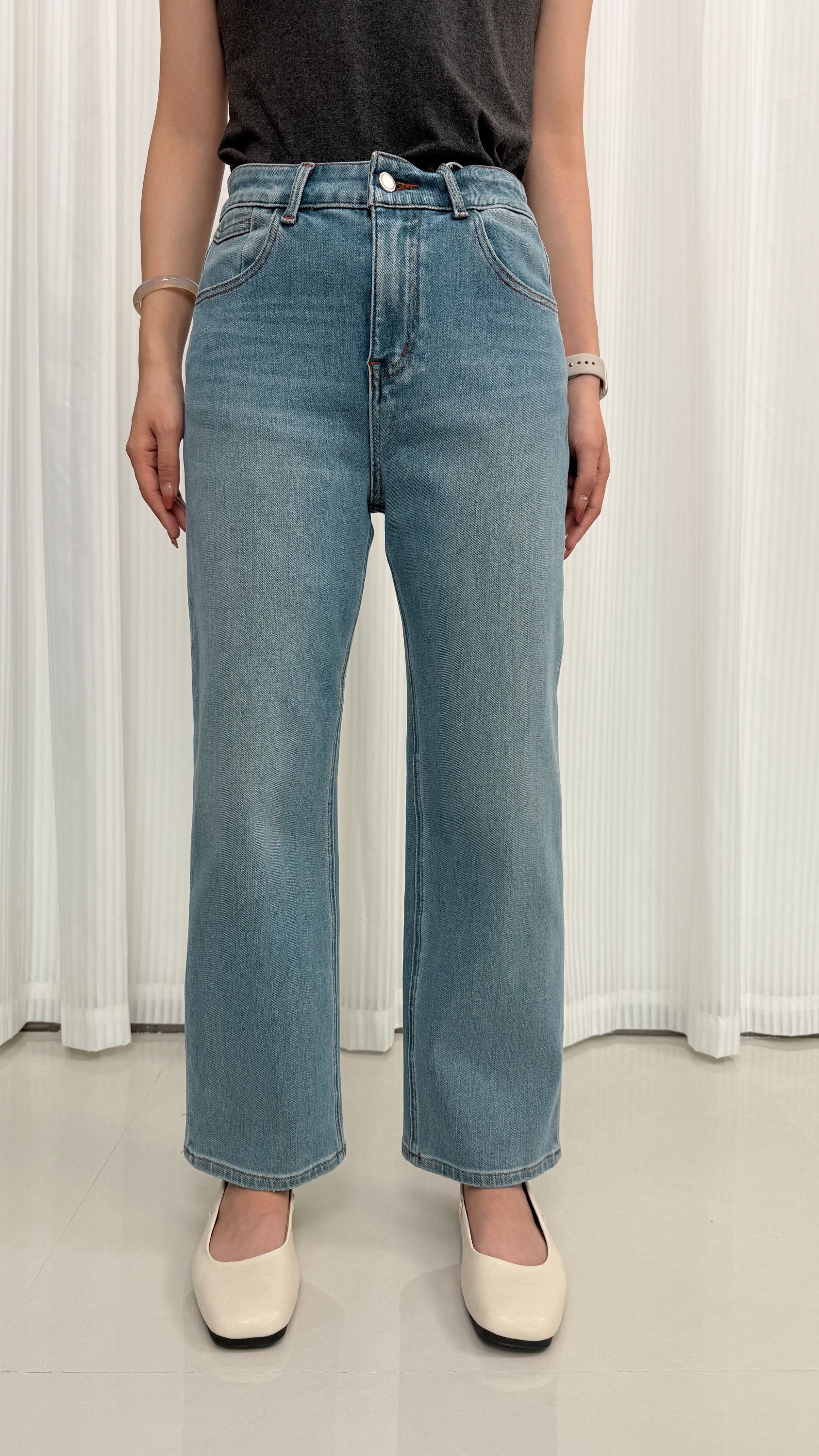 636牛仔裤2025女新款高弹力九分法棍裤显瘦夏季百搭时尚直筒