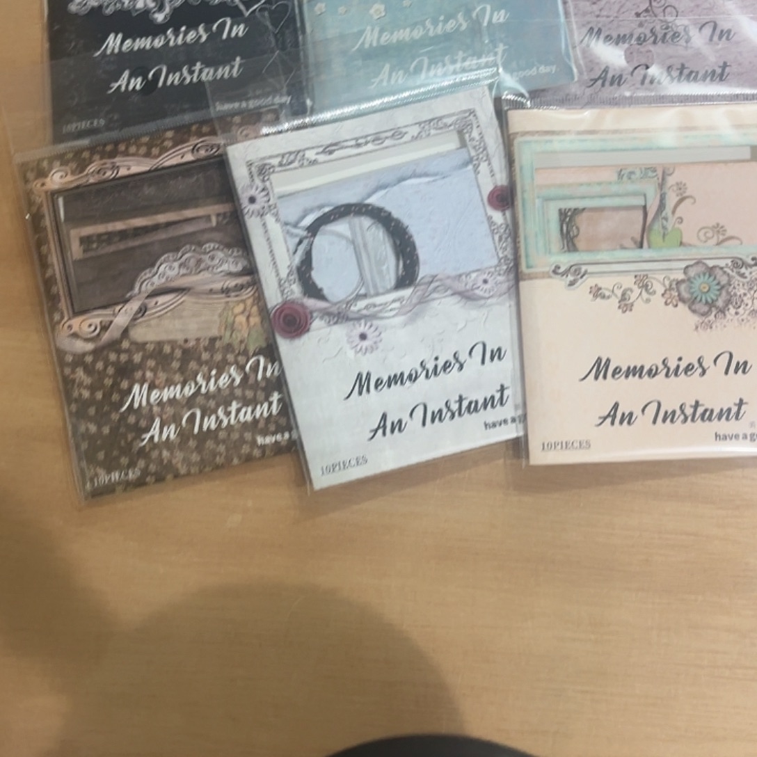记忆瞬间硬卡边框贴纸6包不重复
