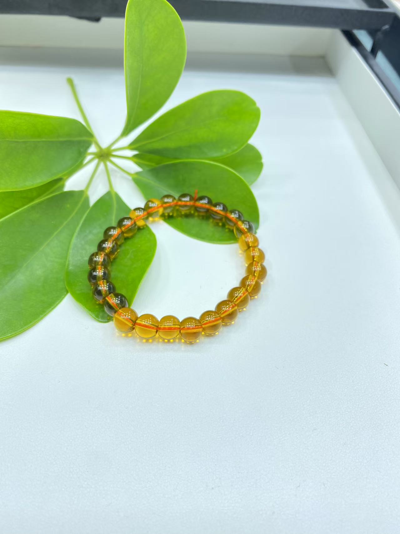  A009 8MM时尚百搭黄百搭手链