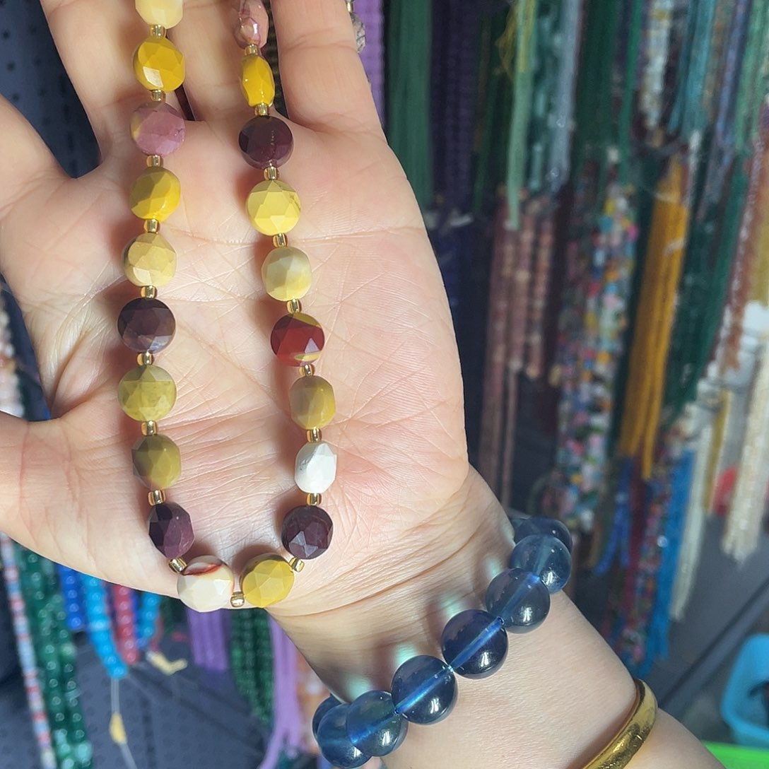 玛瑙/玉髓珠宝半成品未镶嵌蛋黄石六芒星约11mm三单飞