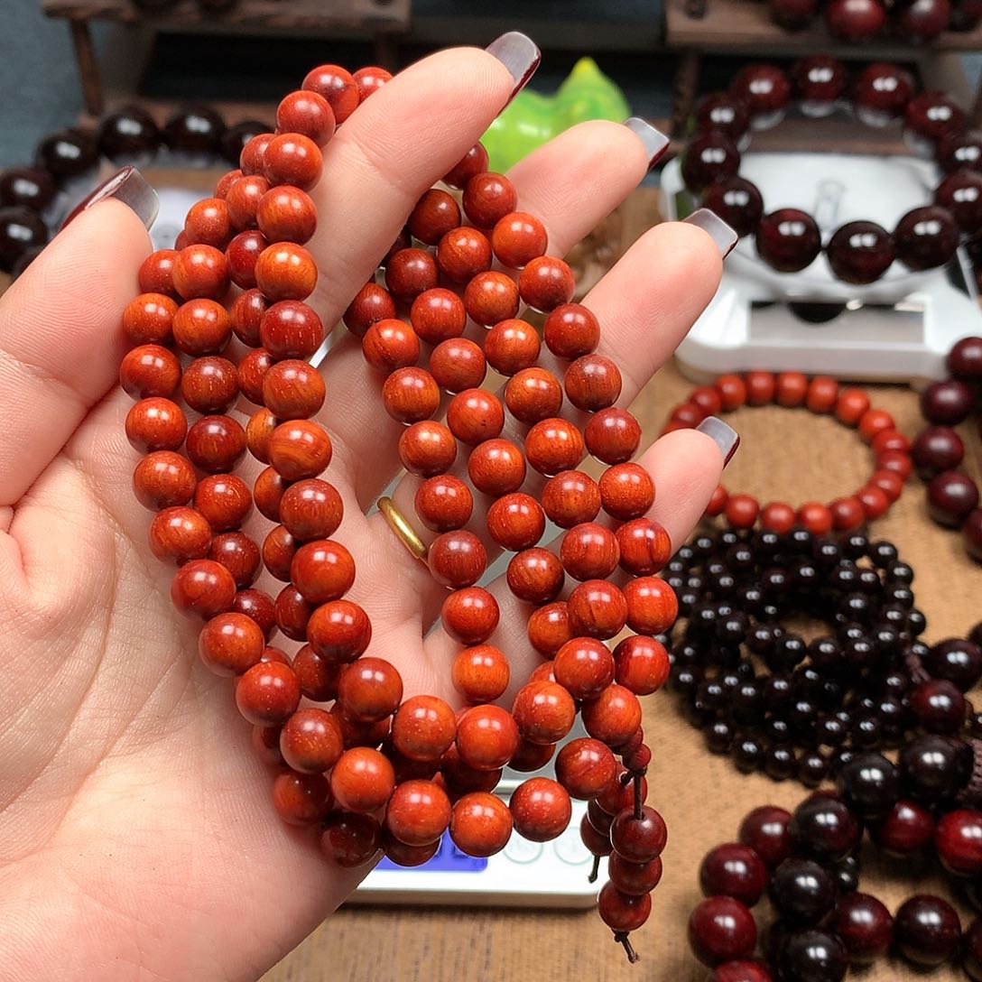 檀香紫檀（小叶紫檀）我**天0.8粗抛泥料