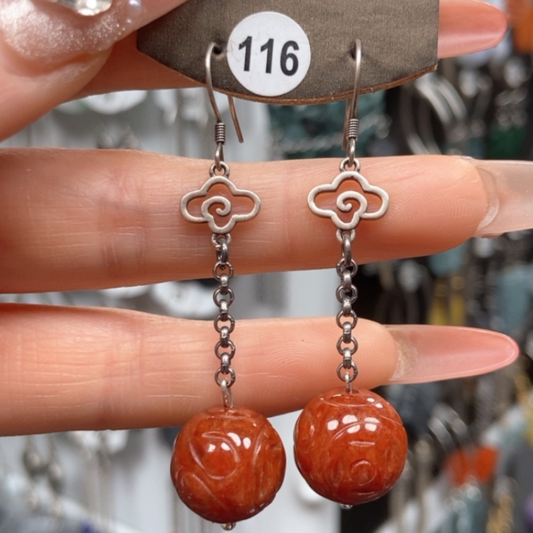 【闪购商品】石英质玉耳饰未镶嵌