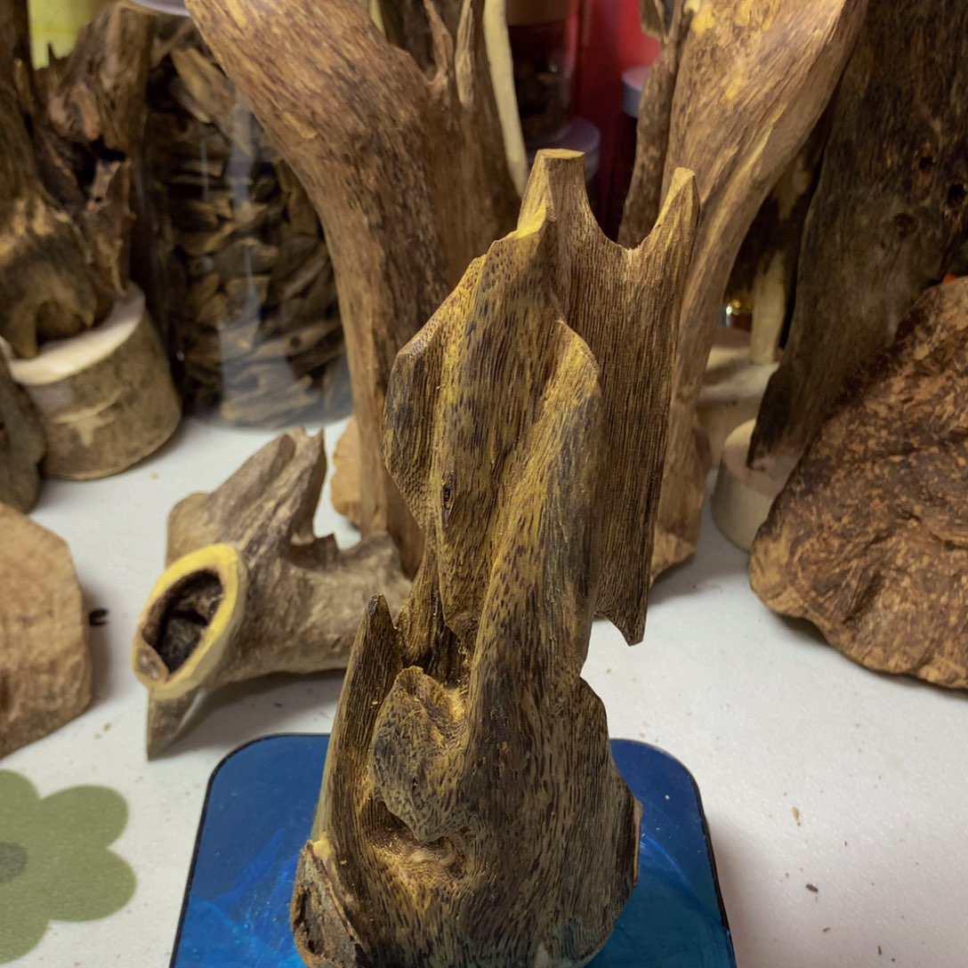 沉香沉香碎屑青****业绿棋虫漏157.5克